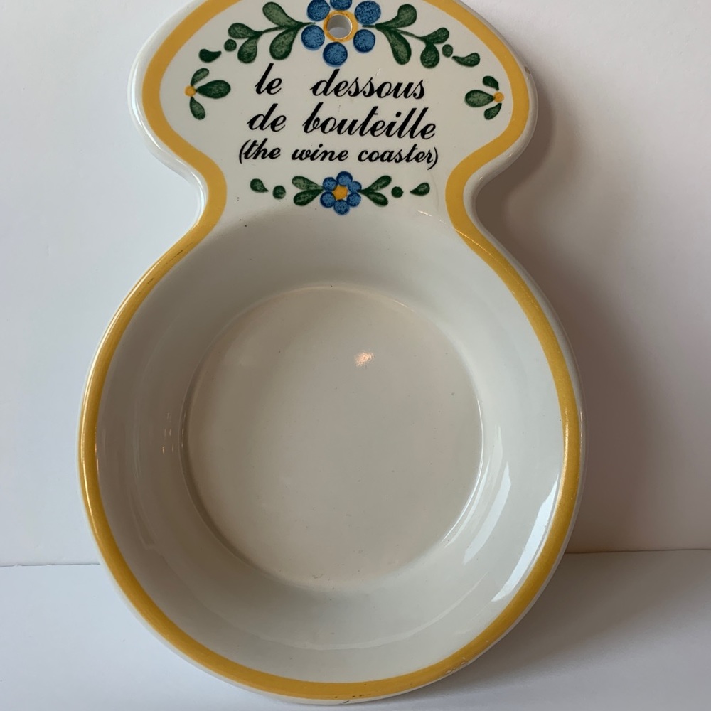Vintage 1983 Marsten Sigma Wine Coaster  Made in Portugal Kitchen decor